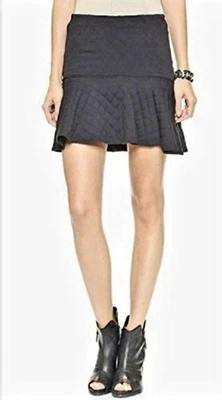 Falda David Lerner Acolchada Volantes Carbón Elastizada Talla XS $135 Foto 1 de 4