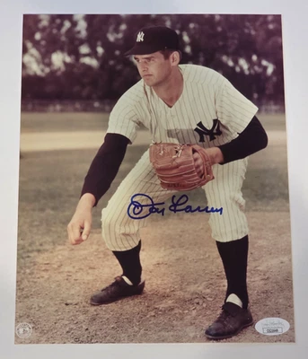 DON LARSEN Signed 8x10 Photo-NEW YORK YANKEES-JSA - Image 1 of 4