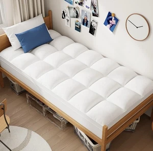 Coprimaterasso Twin XL per Dormitorio College, Coprimaterasso Matrimoniale Extra Lungo Spessore... - Foto 1 di 3