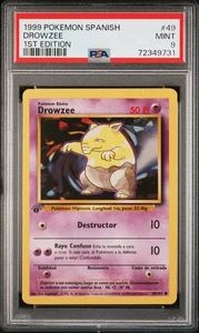 Drowzee Pokemon 1999 Base Set 1st Edition Spanish 49/102 PSA 9 - Picture 1 of 2