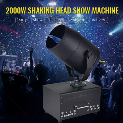 Snowflake Maker Machine Xmas Club DJ Stage Moving Head Effect 2000W Snow Machine - Image 1 of 4
