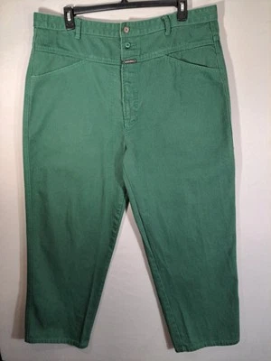 Vintage Rare  Green Marithe Francois Girbaud Jeans 90s Y2K Wide Leg 42M x 30 - Image 1 of 4