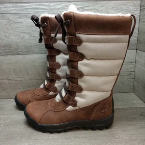 Timberland Women's MT. Hayes Tall Waterproof Brown Snow Boots 6910B Size 7.5 - Picture 1 of 14