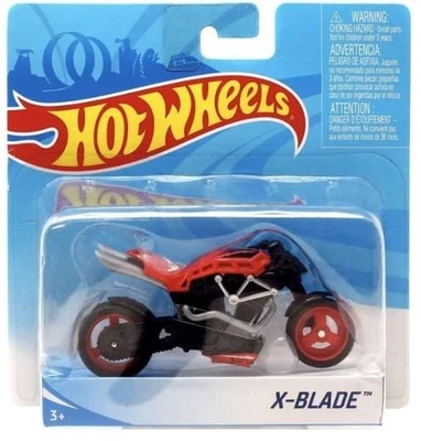 NUEVO Mattel X7723 Hot Wheels 1:18 Street Power X-BLADE Moto Rojo Negro Bicicleta Foto 1 de 3