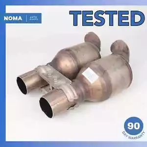 06-08 BMW E90 330i 325i Left & Right Side Exhaust Downpipe Set 7540191 OEM - Picture 1 of 18