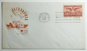 1949 FDC 200th Anniversary of Alexandria VA First Day Cover Farnam Scott #C40 - Picture 1 of 2