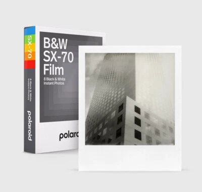 Polaroid B&W Instant Film for SX-70 SX70 Land 1000 Sonar One Step Camera - Image 1 of 4