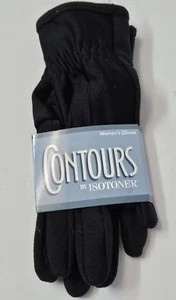 Isotoner Damen Handschuhe Contours Flexibel Schwarz One Size Neu - Bild 1 von 6