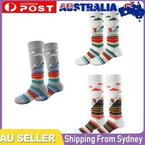 Ski Socks Thermal Knee-high Socks Towel Bottom Breathable Comfortable for Hiking - Picture 1 of 14