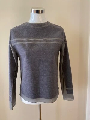 Viktor & Rolf grey felt neoprene and silk top, IT 40 / UK 8, NWOT - Image 1 of 4