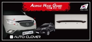Smoke Acylic Hood Guard Bonnet Protector for 12/2010 - 12/2013 Ssangyong Korando - Picture 1 of 8