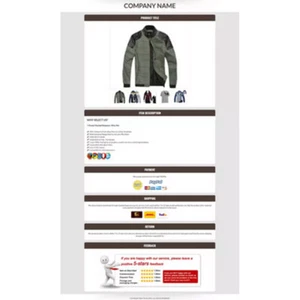eBay Listing Template HTML Professional Mobile Responsive Design 2019 Universal - Picture 1 of 11