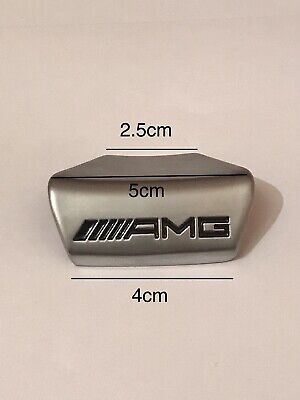 AMG Logo Sticker D Shape Steering Wheel Badge Emblem Decal For Mercedes • 11.12€