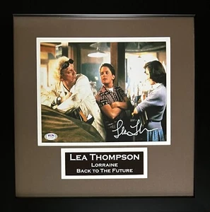 Lea Thompson autographed signed framed 8x10 Back To The Future PSA COA Lorraine - Picture 1 of 2
