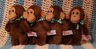 4 Mary Meyer Bananas Monkey Tippy Toes Finger Puppets 1994 New No Tags