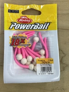 Berkley PowerBait 3" scented Mice Tails White/Bubblegum - Picture 1 of 2
