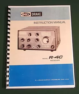Drake R-4C Instruction Manual: 11" x 17" Foldout Schematic & Protective Covers! - Picture 1 of 1