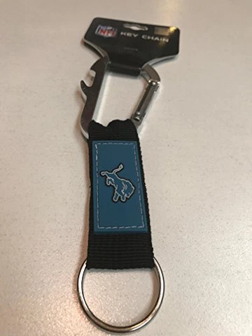 NFL Detroit Lions Carabineer Keychain, Blue, One Size Cover