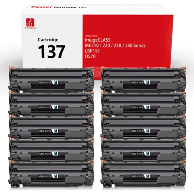 CRG137 Compatible For Canon 137 Toner Cartridge MF232w MF227dw MF212w MF249 Lot - Image 1 of 4
