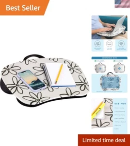 Chic Portable Lap Desk with Cushion - Ideal for 15.6" Laptops, Fun Floral Design - Afbeelding 1 van 9