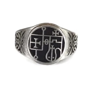 #25 Glasya - Labolas Seal ring King Solomon Goetia 72 Demons + Optional pendant - Picture 1 of 10