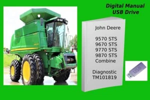 John Deere 9570 STS 9670 STS 9770 STS 9870STS Mähdrescher Diagnosehandbuch siehe Beschreibung - Bild 1 von 1