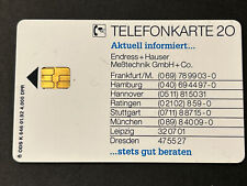Telefonkarte Endress + Hauser (K 646  01.92 4.000)