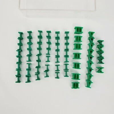 RISK Board Game Replacement Pieces Parts Green Army & Case Roman Numerals 1980 - Image 1 of 3