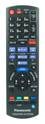 PANASONIC N2QAYB000728 Original Remote Control NETFLIX THEATRE SYSTEM - Image 1 of 3