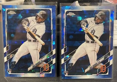 (2) 2021 Topps Chrome Sapphire Akil Baddoo Rookie H1 Detroit Tigers #US196 - Image 1 of 2