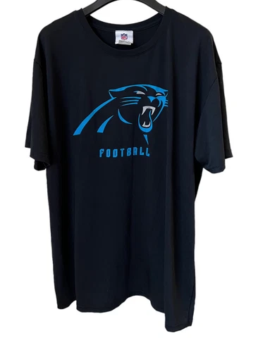 NFL Team Apparel Carolina Panthers Black T-shirt Size Large Cover