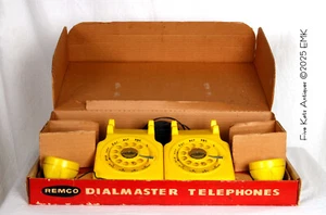 1960's Remco Rotary Dial-Master Toy Telephones - New Old Stock! WOW! - Picture 1 of 13