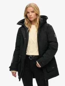 New Superdry Women's City Padded Parka Jacket Coat rrp £145 - Picture 1 of 5