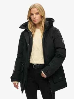 Nuevo abrigo parka acolchado City de Superdry para mujer Precio de venta sugerido por el fabricante 145 GBP Foto 1 de 4