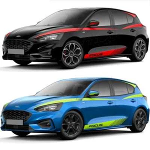 Carrocería deportiva falda lateral línea de cintura rayas calcomanía gráfica para Ford Focus MK4 - Imagen 1 de 19
