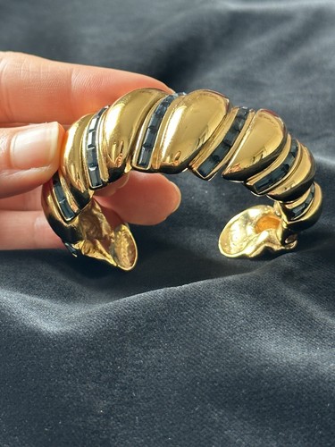 SAINT LAURENT (YSL) Bracciale Yves Saint Laurent Vintage Parigi Francia Con Scatola Raro YSL Goosens