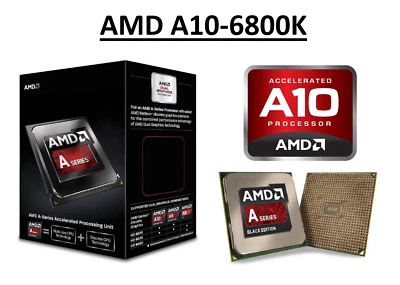 AMD A10-6800K Quad Core Processor 4.1 - 4.4GHz, Socket FM2, 100W CPU - Image 1 of 4