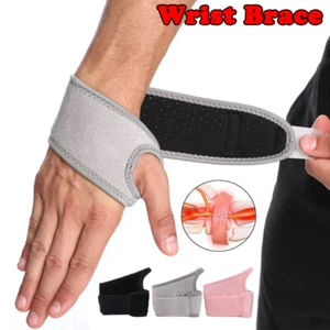 Wrist Guard Band Brace Support Carpal Tunnel Sprains Strain Strap Pain Relief - Picture 1 of 22