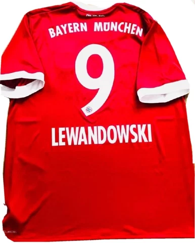 ADIDAS R. LEWANDOWSKI BAYERN MUNICH VINTAGE RARE HOME JERSEY XL Cover
