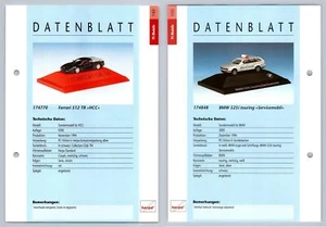 Ferrari 512 TR / BMW 525i Touring #149/50 PC-Modelle - Herpa Data Sheet - Picture 1 of 1