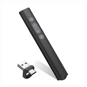USB C Presenter Wireless Fernbedienung kompatibel mit Windows Mac Linux Andro... - Bild 1 von 10
