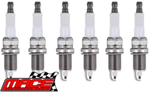 SET OF 6 MACE COPPER CORE SPARK PLUGS FOR HOLDEN CALIBRA YE C25XE 2.5L V6 - Picture 1 of 1
