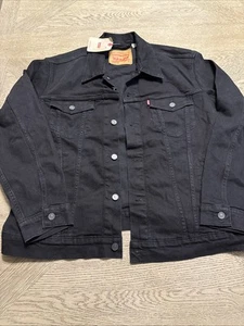 Levis Trucker Jacke Jeansjacke Levis Farbe Polish Schwarz Neu XL - Bild 1 von 3
