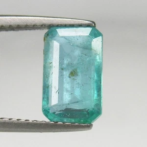Smeraldo Zambia Verde Lucentezza Superiore Naturale 2,00 Ct Taglio Ottagonale-2267 - Foto 1 di 2