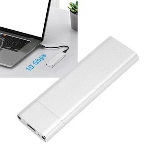 (OTG Cable)PCIe SSD Enclosure Ultra Slim M.2 NVMe SSD Enclosure Aluminum Alloy - Picture 1 of 12