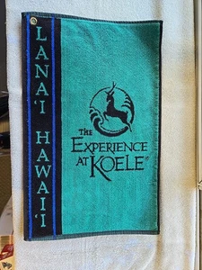 Lanai Hawaii The Experience At Koele Vtg Golf Towel   CLBX - Picture 1 of 5