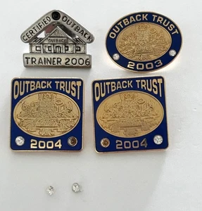 Certified Outback Pins Rhinestones Lot 2003-2006 Collectible Trainer Trust Pin - Picture 1 of 4