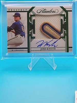 2024 Panini Flawless Josh Knoth PPA-JK 2/5 Emerald - Image 1 of 4