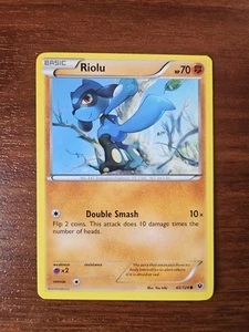 Pokemon XY Fates Collide 45/124 - RIOLU, Unlimited Common - Foto 1 di 2