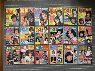 Lot of 18 - 1970s Tiger Beat Magazines Donny Osmond David Cassidy John Travolta - Image 1 of 4
